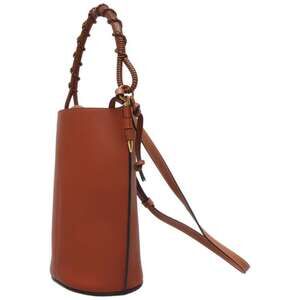 Loewe Gate Calfskin Bag Brown Bucket Handbag